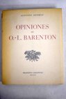 Opiniones de O L Barenton / Auguste Detoeuf