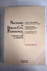 Nociones de derecho civil patrimonial e introducción al derecho / José Luis Lacruz Berdejo