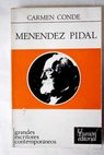 Menndez Pidal / Carmen Conde