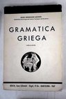 Gramática griega elemental / Jaime Berenguer Amenós