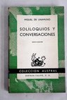 Soliloquios y conversaciones / Miguel de Unamuno