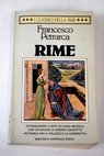 Rime / Francesco Petrarca