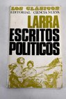 Artículos políticos / Mariano José de Larra