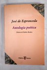 Antologa potica / Jos de Espronceda
