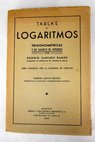 Tablas de logaritmos trigonométricas y de cálculo de intereses / Eusebio Sánchez Ramos