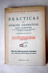 Prcticas de anlisis gramatical / Luis Miranda Podadera