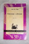 Poesías líricas / Lope de Vega