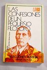 Las confesiones de un pequeo filsofo / Jos Azorn Martinez Ruiz