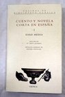 Cuento y novela corta en España 1 Edad Media