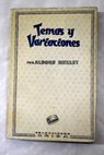 Temas y variaciones / Aldous Huxley
