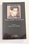 Teatro indito de juventud / Federico Garca Lorca