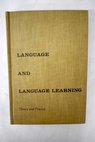 Language and language learning / Nelson Brooks