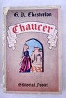 Chaucer / G K Chesterton