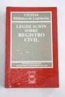 Legislacin sobre registro civil