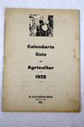Calendario Guía del Agricultor 1928