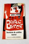 Breviario de estética teatral / Bertolt Brecht