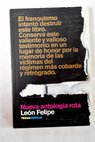Nueva antología rota / León Felipe