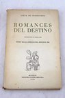 Romances del destino / Juana de Ibarbourou