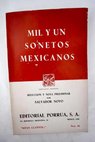 Mil y un sonetos mexicanos del siglo XVI al XX