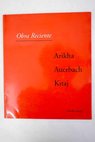 Arikha Auerbach Kitaj obra reciente septiembre octubre 1993