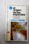 El origen de las especies / Charles Darwin