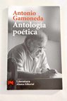 Antología poética / Antonio Gamoneda