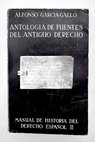 Manual de historia del Derecho espaol tomo II / Alfonso Garca Gallo