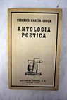 Antologa potica 1918 1936 / Federico Garca Lorca