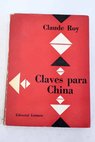 Claves para China / Claude Roy