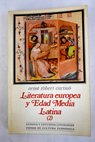 Literatura europea y edad media latina tomo II / Ernst Robert Curtius