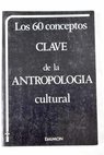 Conceptos clave de la antropología cultural