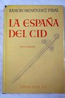 La España del Cid Versión abreviada / Ramón Menéndez Pidal