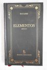 Elementos tomo I / Euclides