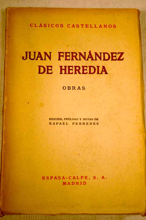Obras / Juan Fernndez de Heredia
