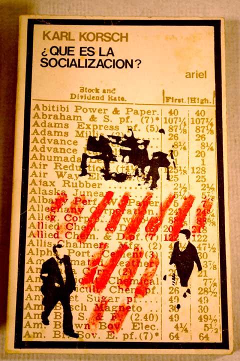 Qu es la socializacin / Karl Korsch