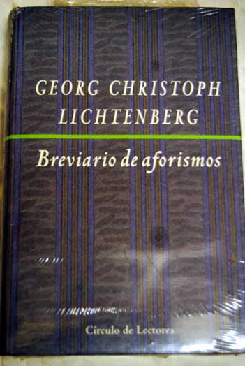Breviario de aforismos / Georg Christoph Lichtenberg