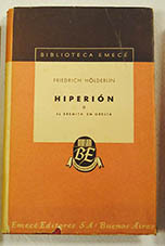 Hiperin o el eremita en Grecia / Friedrich Hlderlin