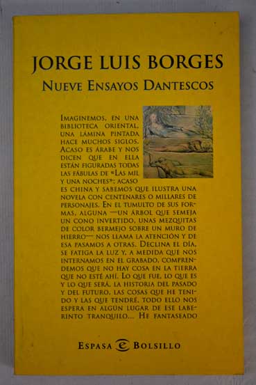 Nueve ensayos dantescos / Jorge Luis Borges