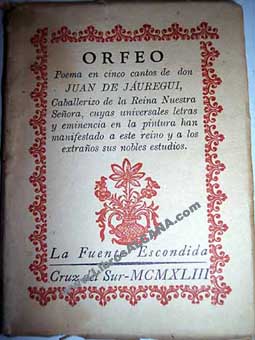 ORFEO / Juan de Juregui