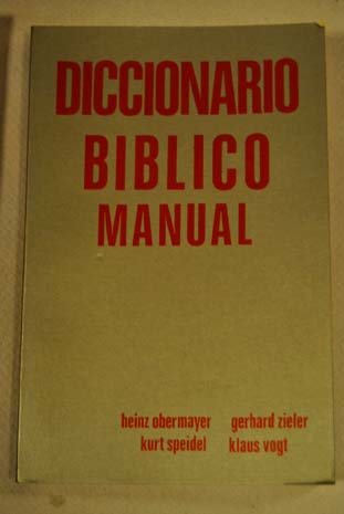 Diccionario bblico manual