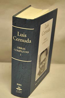 Obras completas tomo 1 / Luis Cernuda