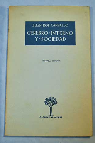 Cerebro interno y sociedad / Juan Rof Carballo