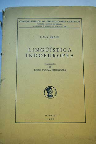 Lingstica indoeuropea / Hans Krahe
