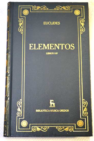 Elementos libros I IV / Euclides