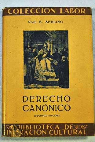 Derecho Cannico / E Sehling
