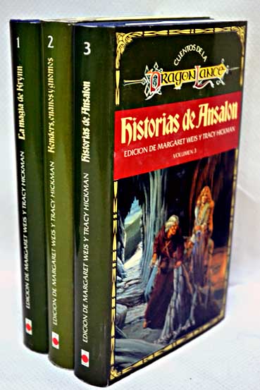 Cuentos de la Dragonlance La magia de Krynn Kenders enanos y gnomos Historias de Ansalon 3 Vols / Weis Margaret Hickman Tracy