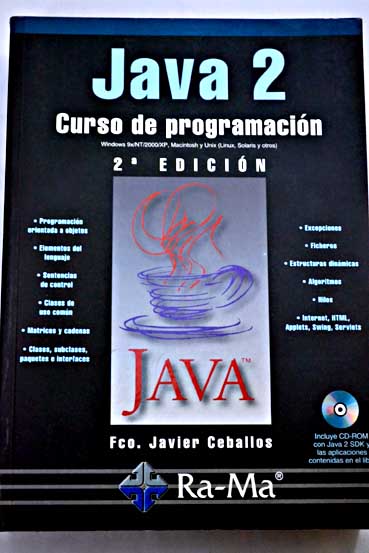 Java 2 curso de programación / Francisco Javier Ceballos Sierra