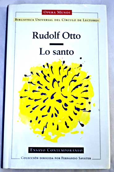 Lo santo / Rudolf Otto