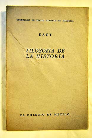 Filosofa de la Historia / Immanuel Kant