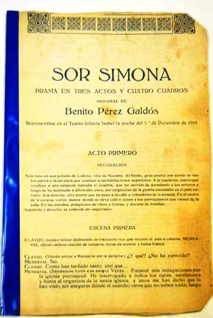 Sor Simona / Benito Prez Galds